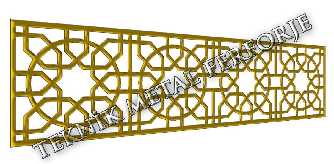 Altın Boyalı Balkon Korkuluğu
